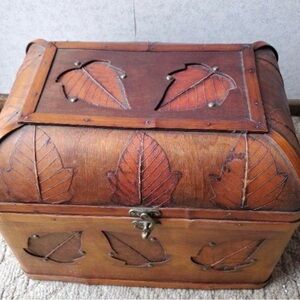 vintage luxury bamboo wood box